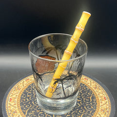 Realistic Bamboo Glass Straws