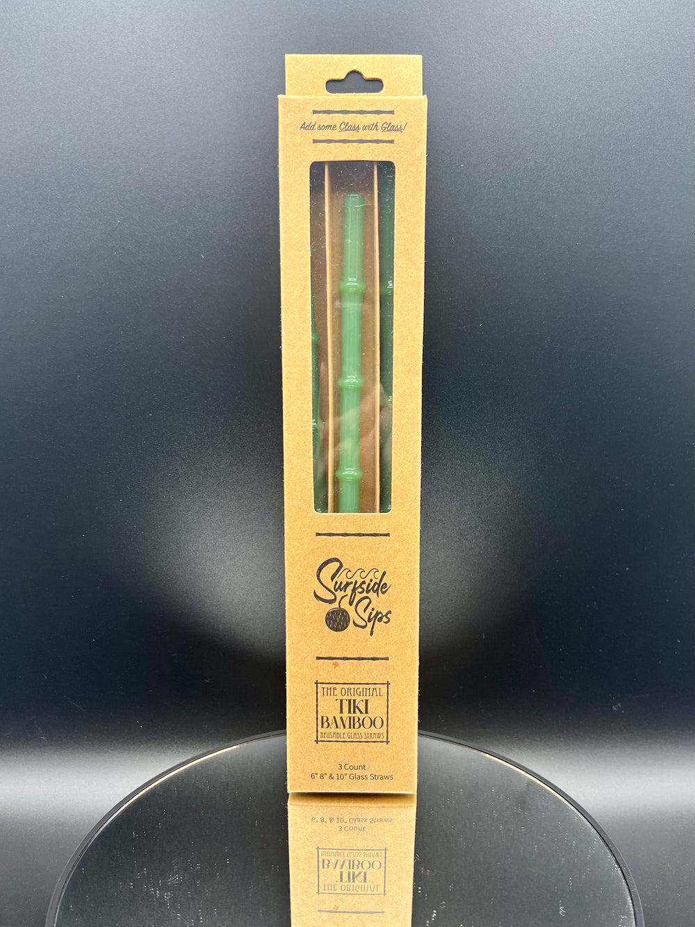 Set of 3 “Tiki Bamboo” Straw Surfside Sips