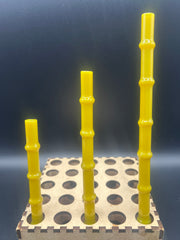 Chartreuse “Tiki Bamboo” Glass Smoothie Straw 