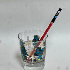 Wobbly red lightsaber straw