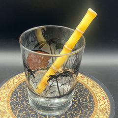 Realistic Bamboo Glass Straws