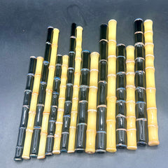 Realistic Bamboo Glass Straws