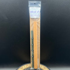 "Tiki Bamboo" 8" Reusable glass straw travel kit