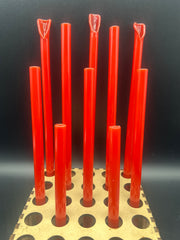 Red Glass Smoothie Straw