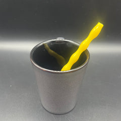 Chartreuse Glass Ripple Sip
