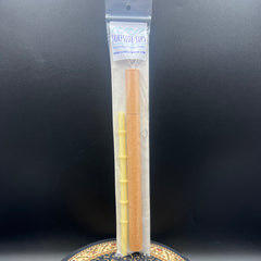 "Tiki Bamboo" 8" Reusable glass straw travel kit