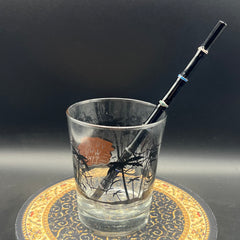 Realistic Bamboo Glass Straws