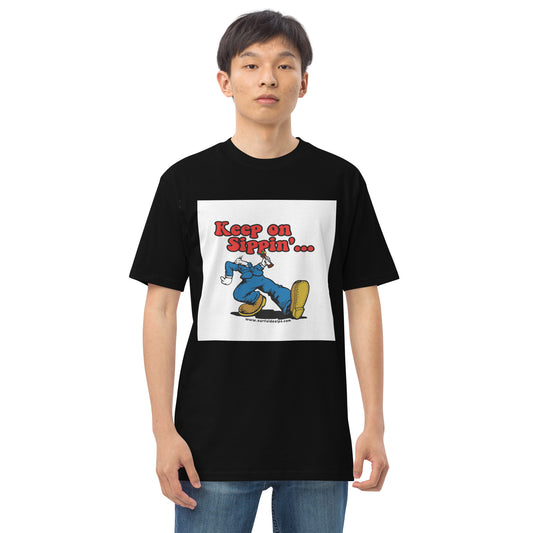 “Keep on Sippin’“ Men’s premium heavyweight tee Surfside Sips