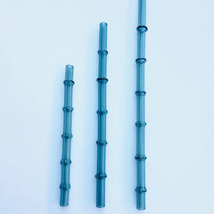 Set of 3 “Tiki Bamboo” Straw Surfside Sips