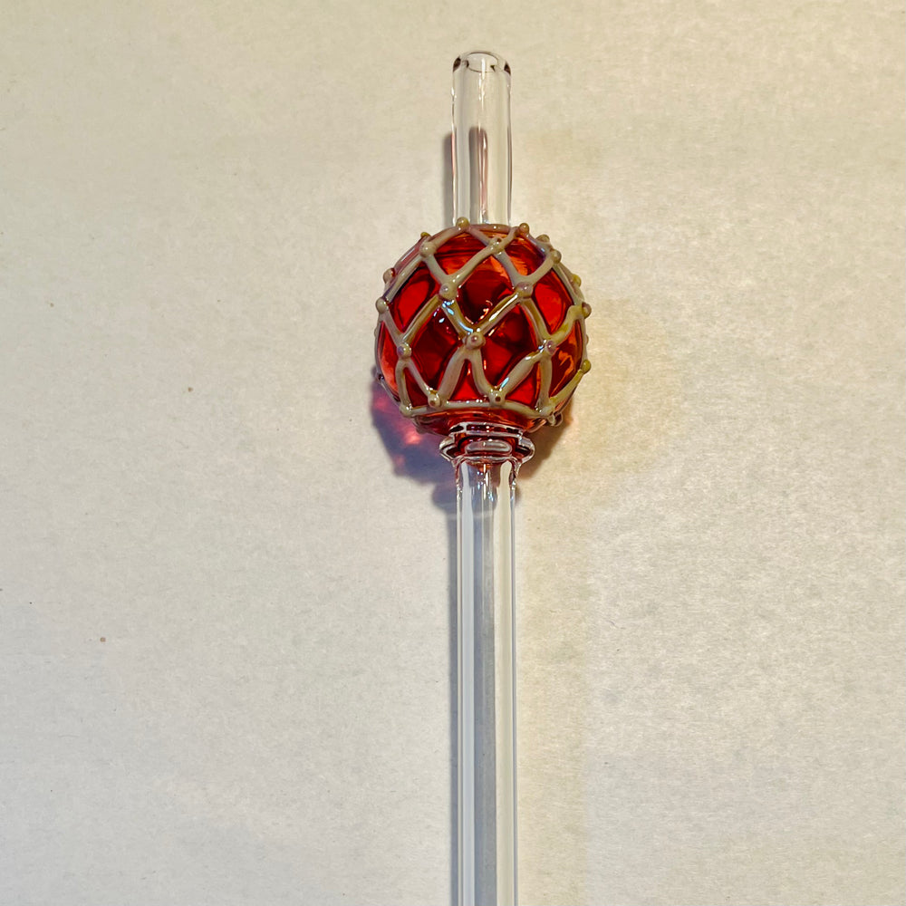 Japanese glass fishing float straw Surfside Sips