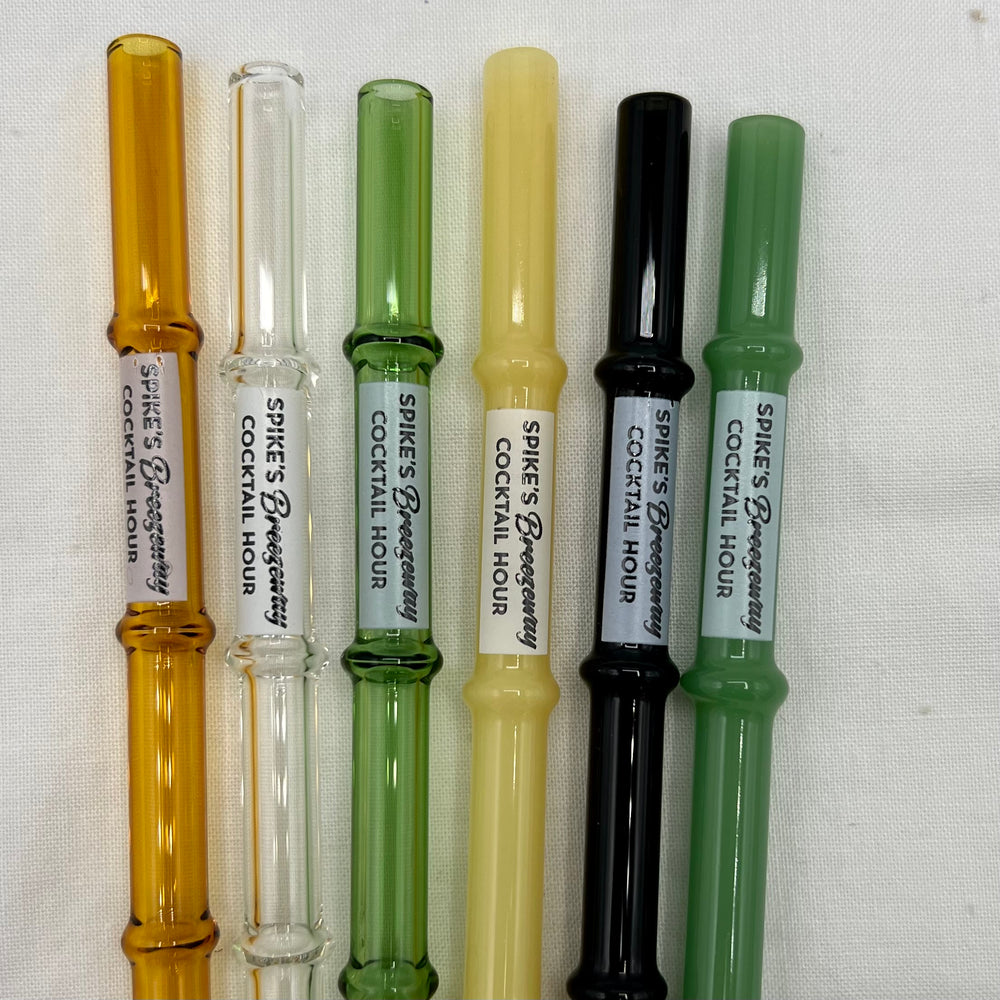 Spike’s Breezeway Cocktail Hour branded straws Surfside Sips