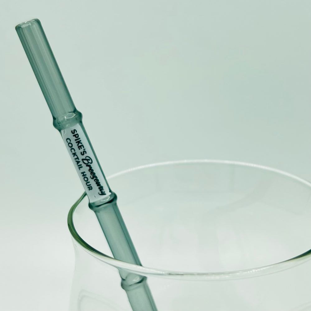 Spike’s Breezeway Cocktail Hour branded straws Surfside Sips