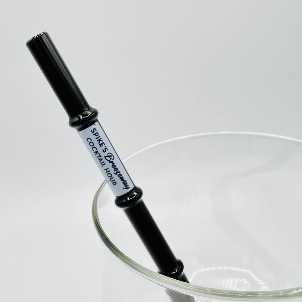 Spike’s Breezeway Cocktail Hour branded straws Surfside Sips