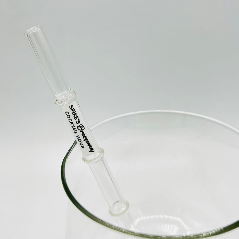 Spike’s Breezeway Cocktail Hour branded straws Surfside Sips