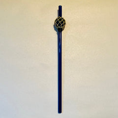 Japanese glass fishing float straw Surfside Sips