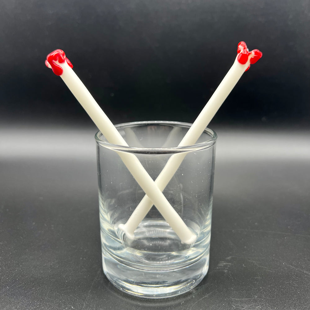 “The Bloody Bone” Glass Straw Surfside Sips
