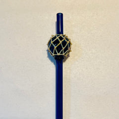 Japanese glass fishing float straw Surfside Sips