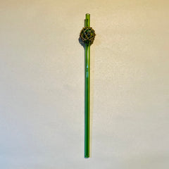 Japanese glass fishing float straw Surfside Sips