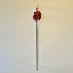 Japanese glass fishing float straw Surfside Sips