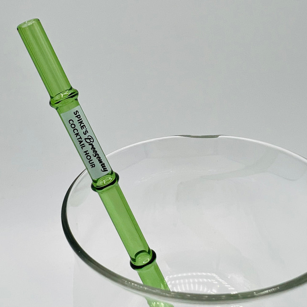 Spike’s Breezeway Cocktail Hour branded straws Surfside Sips