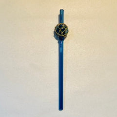 Japanese glass fishing float straw Surfside Sips