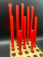Red Glass Smoothie Straw