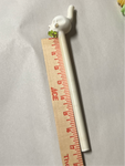 Bone White Skull Glass Straw