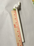 Bone White Skull Glass Straw
