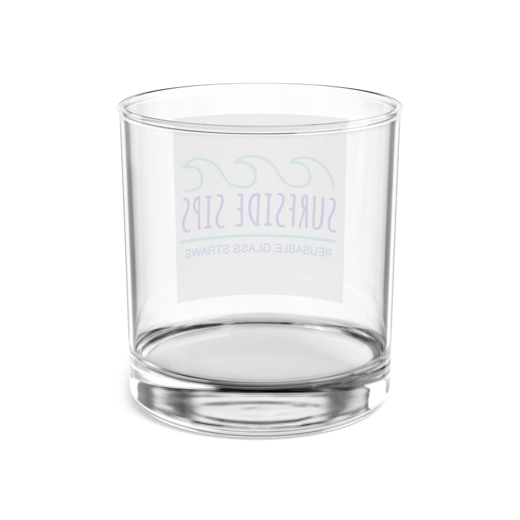 Surfside Sips 10oz Mai Tai Glass – Coastal Cocktail Glassware with Wave Logo