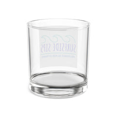 Surfside Sips 10oz Mai Tai Glass – Coastal Cocktail Glassware with Wave Logo
