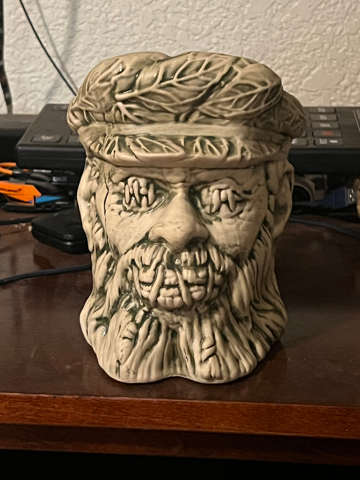 Captain's Shrunken Head tiki mug
