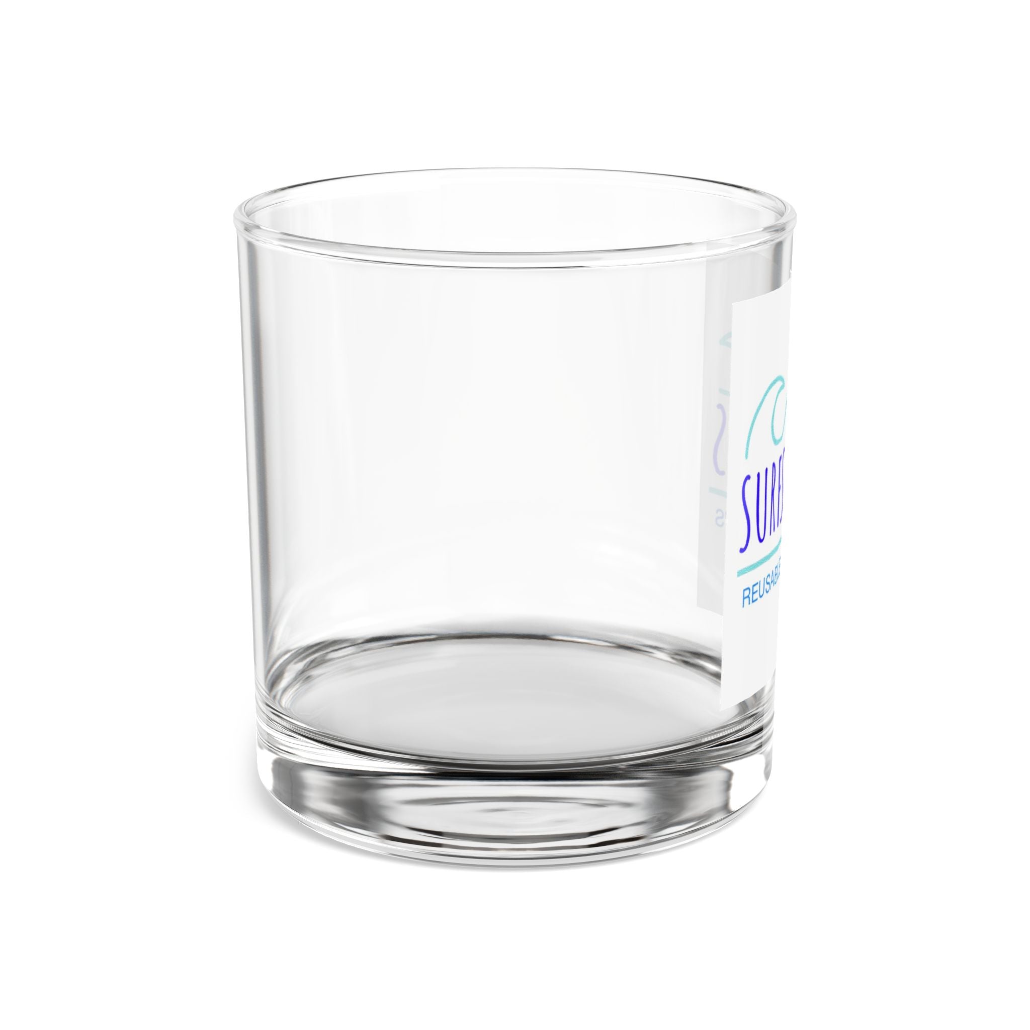 Surfside Sips 10oz Mai Tai Glass – Coastal Cocktail Glassware with Wave Logo