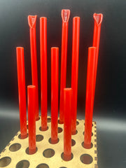 Red Glass Smoothie Straw
