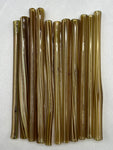 6” Wood Grained Glass Straw