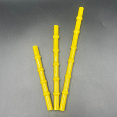 Chartreuse “Tiki Bamboo” Glass Smoothie Straw ￼