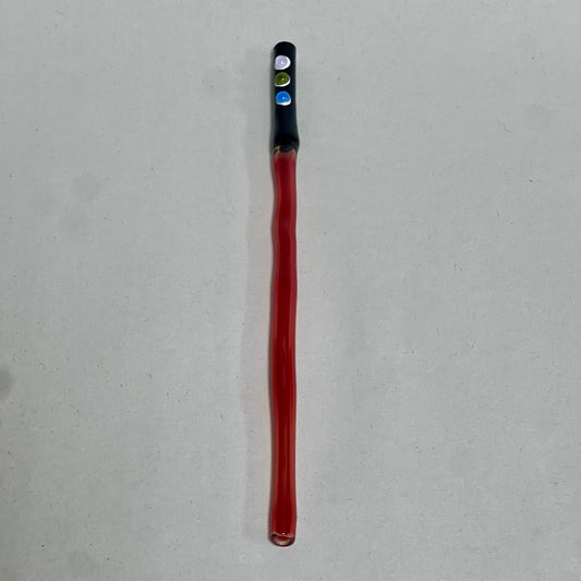 Wobbly red lightsaber straw