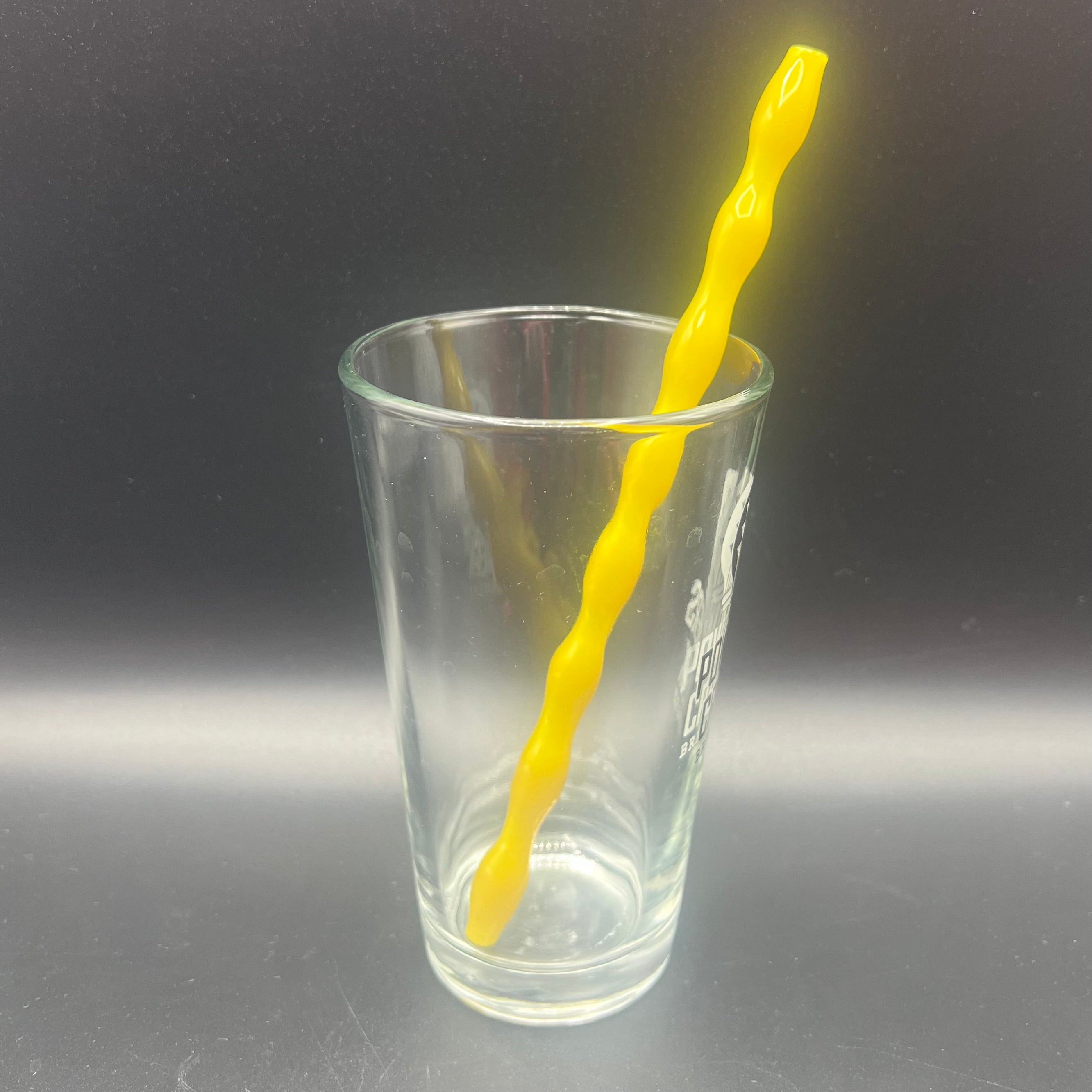 Chartreuse Glass Ripple Sip
