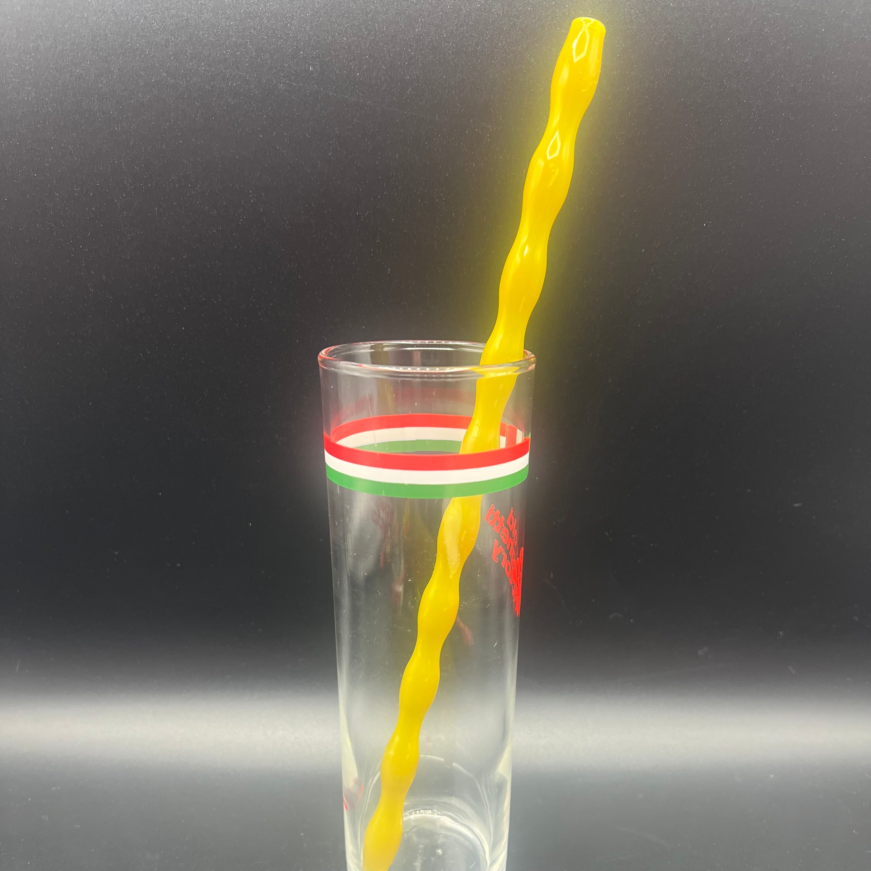 Chartreuse Glass Ripple Sip