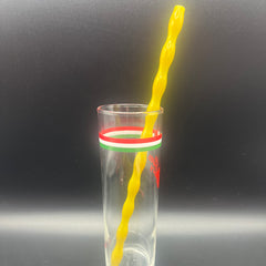 Chartreuse Glass Ripple Sip