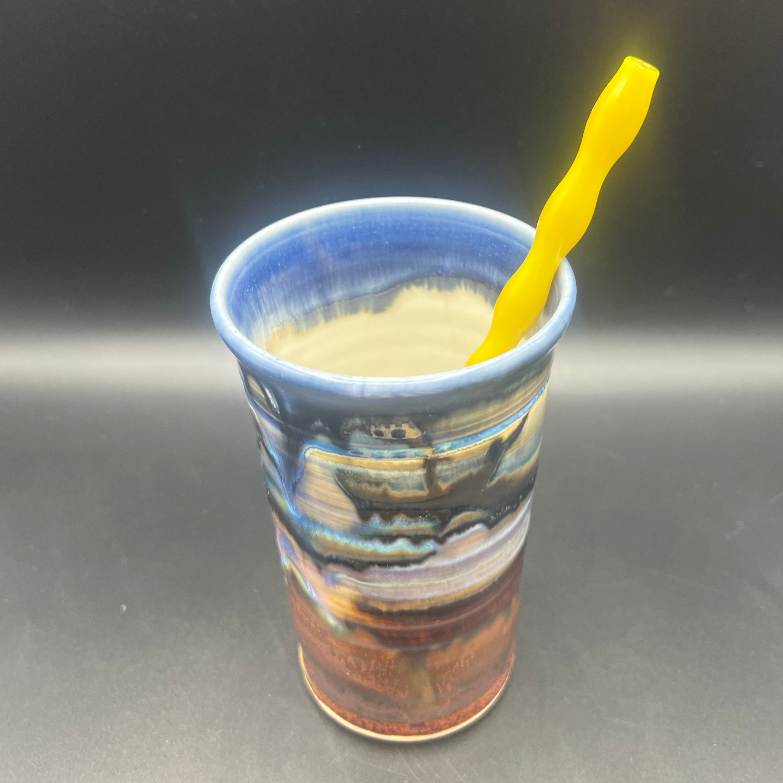 Chartreuse Glass Ripple Sip