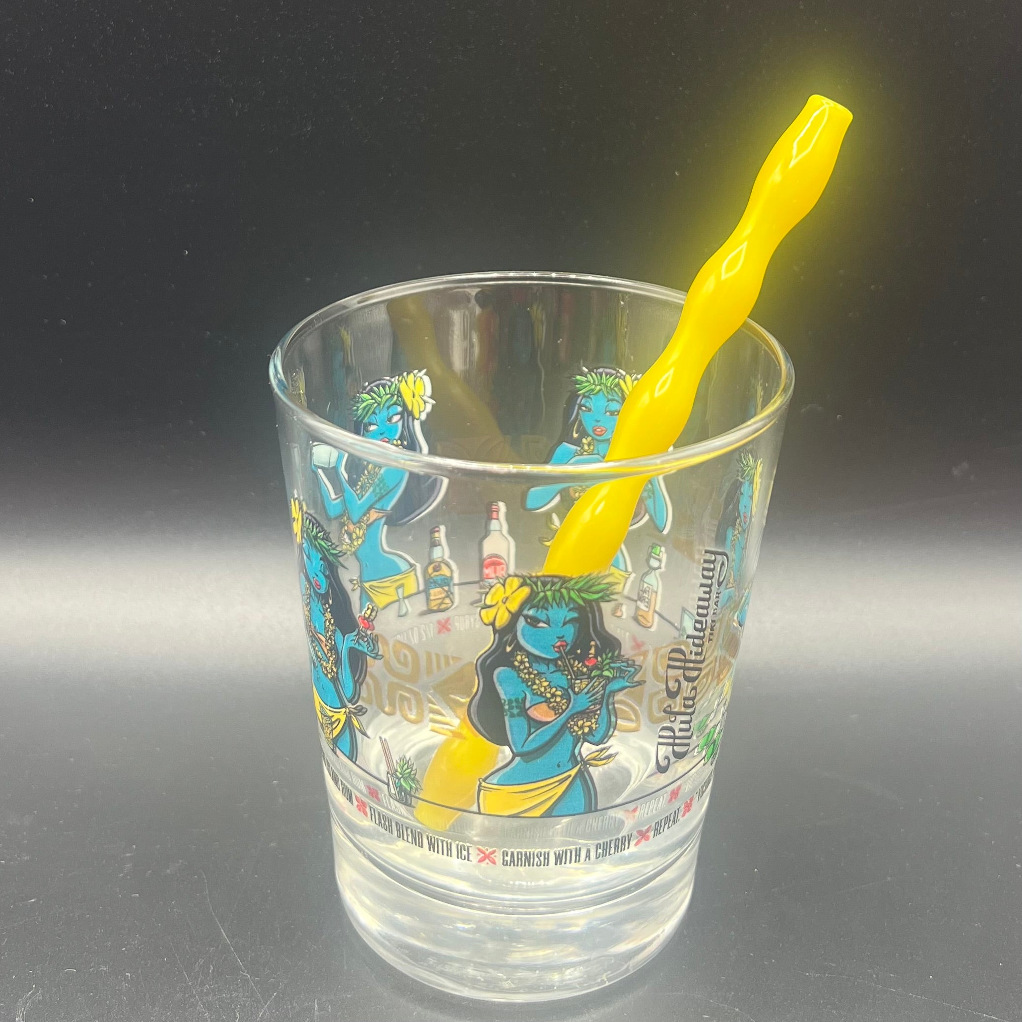 Chartreuse Glass Ripple Sip