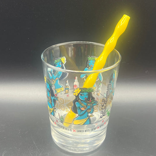 Chartreuse Glass Ripple Sip