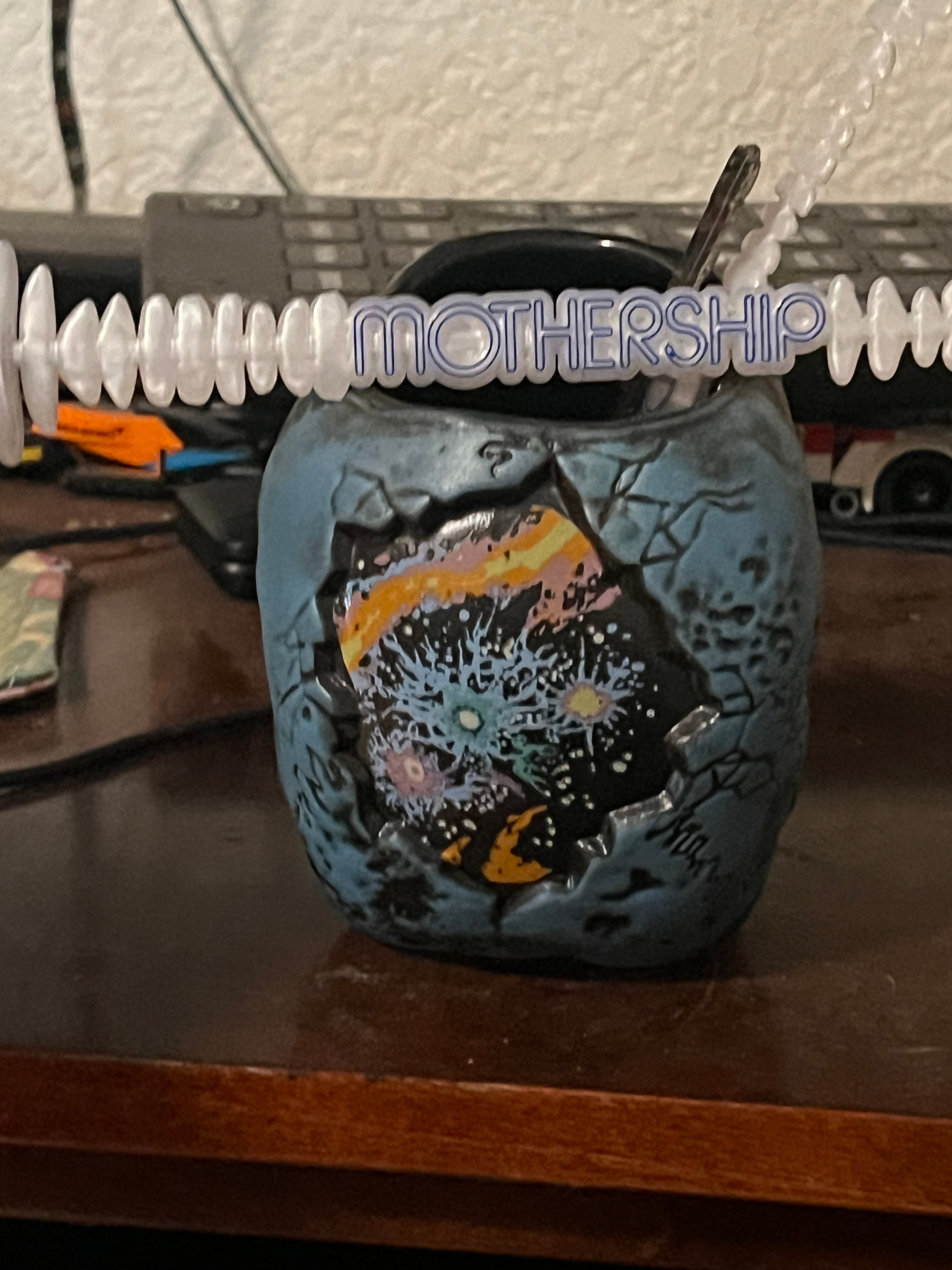 Cosmic Skull Mug, Death Ray Blue Edition