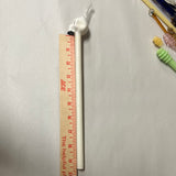 Bone White Skull Glass Straw