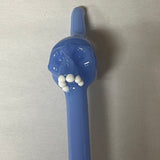 Periwinkle Skull Glass Straw