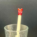 “The Bloody Bone” Glass Smoothie Straw Surfside Sips