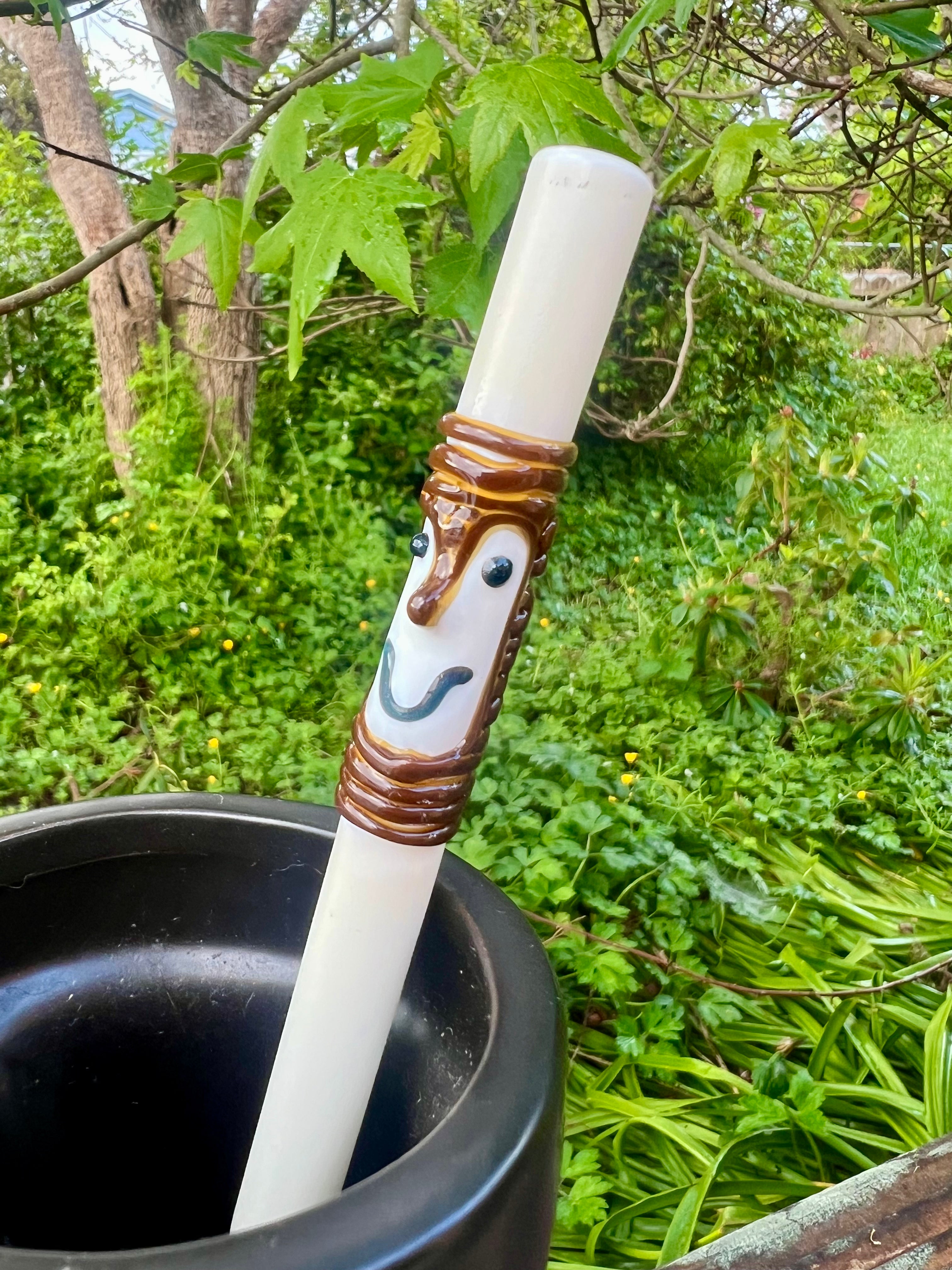 Tiki Bob Glass Straw