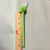 Slyme Green Skull Glass Straw