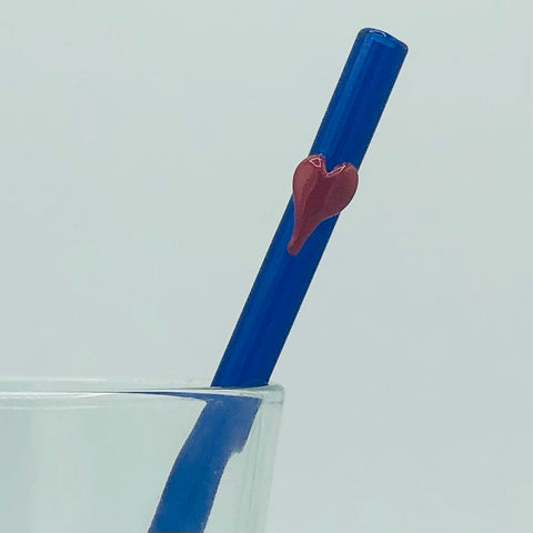 Surfside Sips Heart Straw