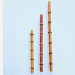Set of 3 “Tiki Bamboo” Straw Surfside Sips
